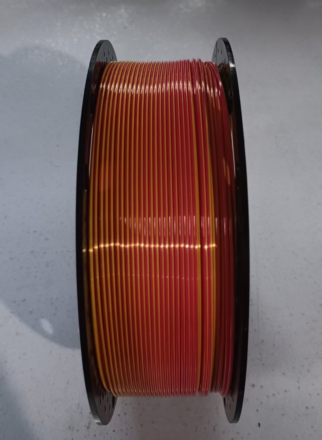 Silk PLA filament 1.75 mm, 1 kg, red/gold
